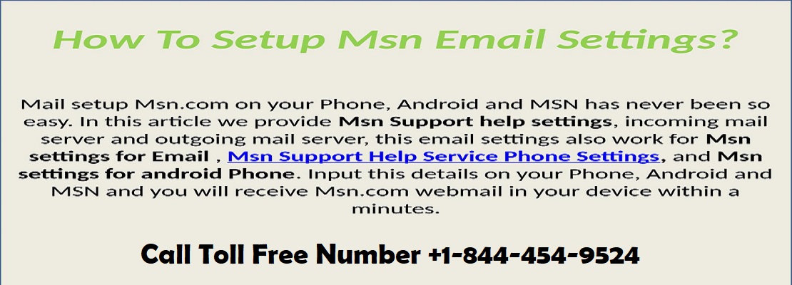 Steps For Setup MSN Email On Android Phone